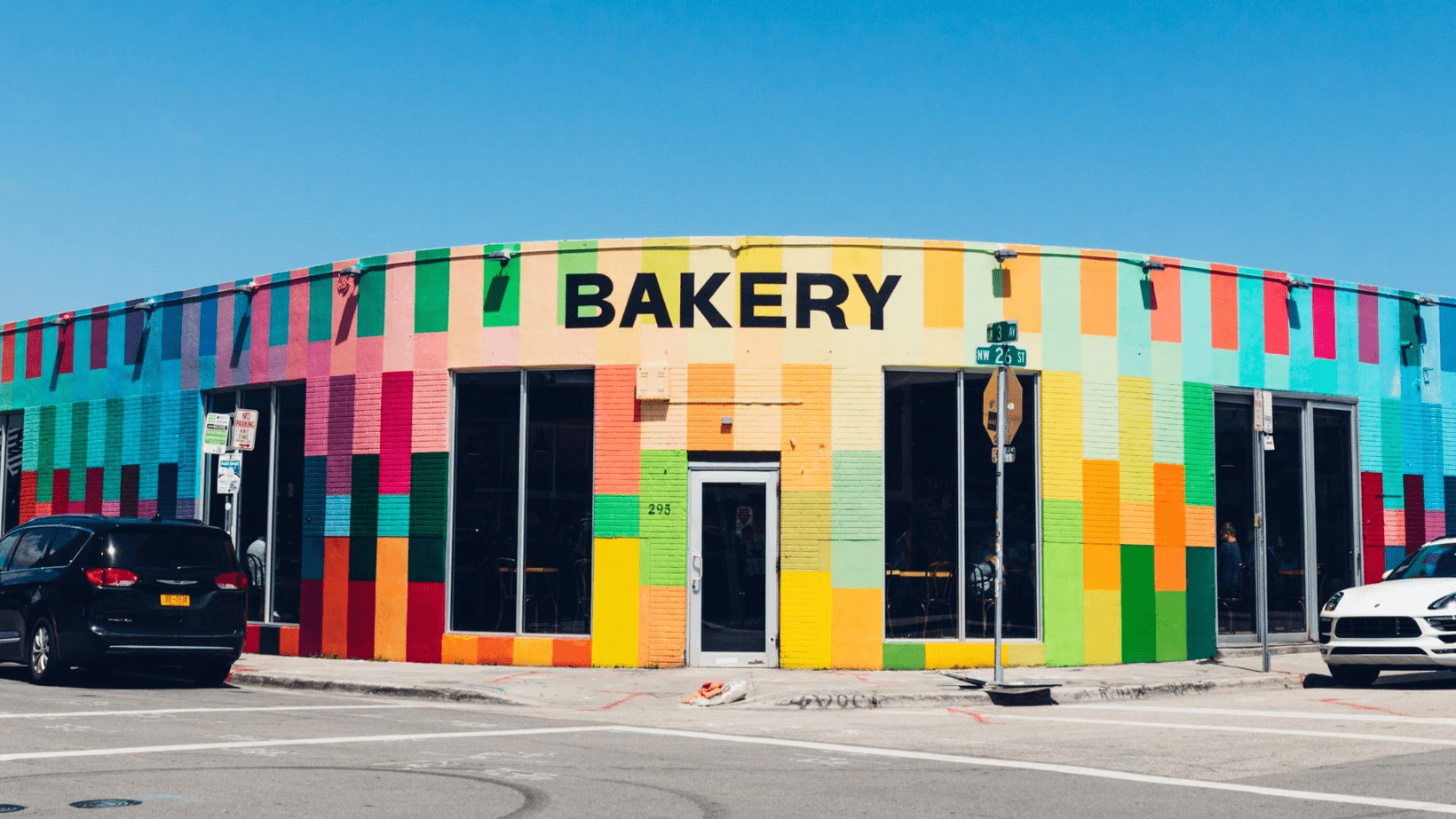 colorful bakery store in Miami
